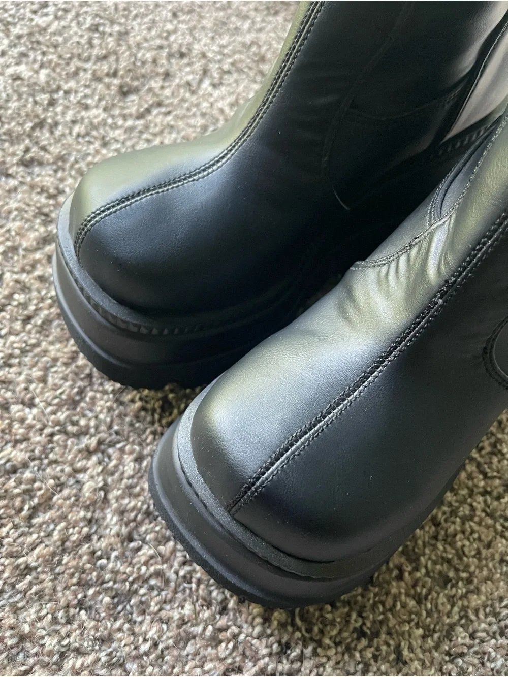 Demonia Shaker-65 WC Knee High Platform Boots